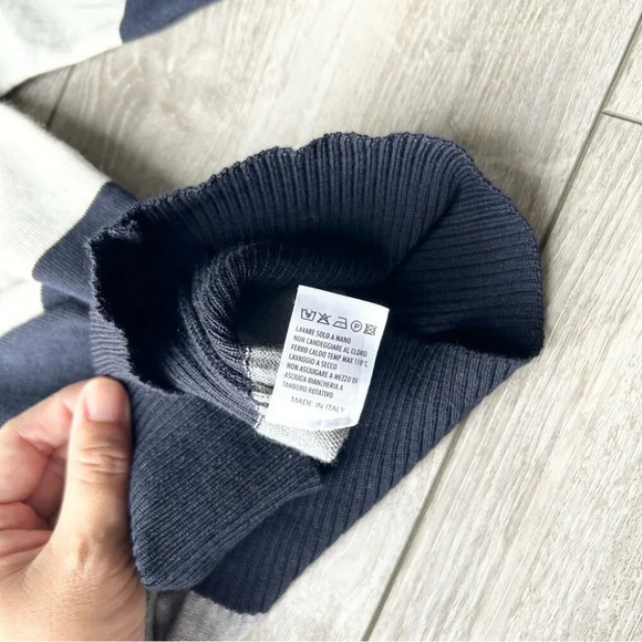 Ragno Y2K Pure Wool V  Neck Pullover Sweater Mini Dress Made in Italy - Picture 10 of 15